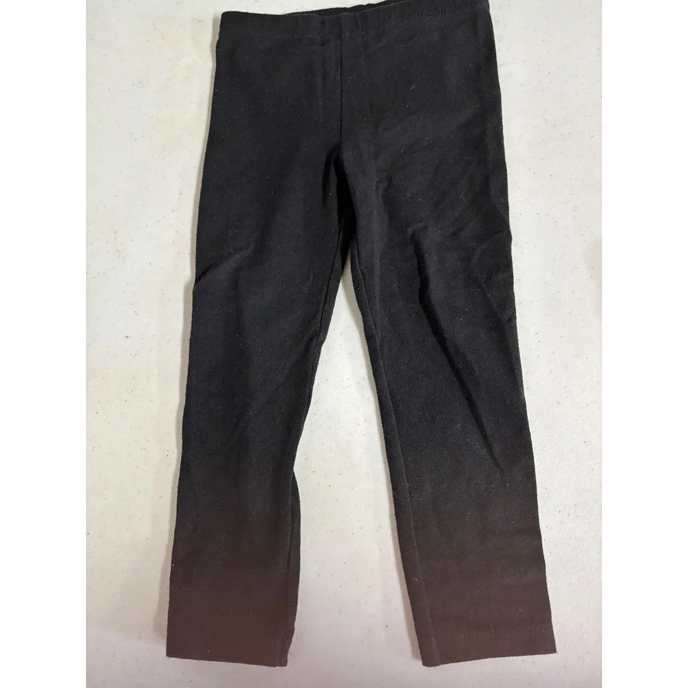 Kids 4 Pack‎ Leggings Pants Neutral Pink Black Leopard Print Ribbed Tights